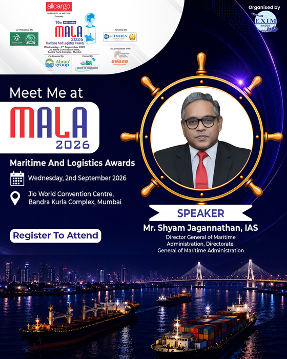 Meet DG, Maritime Administration at MALA 2026 on Sept 2